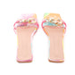 Rajwada Women Multicolored Flats With Chain Details
