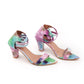 Rajwada Women Multicolored Block Heel Sandals