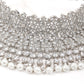 Rajwada Women White Bridal Choker Necklace Set