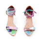 Rajwada Women Multicolored Block Heel Sandals