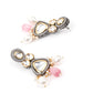 Rajwada Women Designer White And Pink Necklace Set