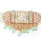 Rajwada Women Sea Green Choker Necklace Set