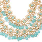 Rajwada Women Double Layered Choker Necklace Set