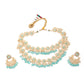 Rajwada Women Double Layered Choker Necklace Set