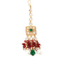 Rajwada Women Multicolored Stone Studded Choker Necklace Set
