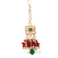Rajwada Women Multicolored Stone Studded Choker Necklace Set