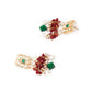 Rajwada Women Multicolored Stone Studded Choker Necklace Set