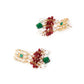 Rajwada Women Multicolored Stone Studded Choker Necklace Set