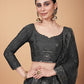 Rajwada Women Designer Grey Embroidered Semi Stitched Lehenga With Unstitched Blouse
