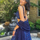 Rajwada Women Blue Designer Embroidered Semi Stitched Lehenga With Unstitched Blouse