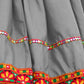 Rajwada Grey Embroidered Cotton Semi Stitched Lehenga With Unstitched Blouse For Women
