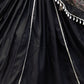 Rajwada Black Printed Cotton Stitched Lehenga With Stitched Blouse For Women
