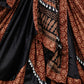 Rajwada Black And Maroon Printed Cotton Stitched Lehenga With Blouse For Women