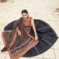 Rajwada Black Printed Cotton Stitched Lehenga With Blouse For Women