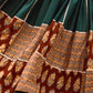 Rajwada Green And Maroon Printed Cotton Stitched Lehenga With Stitched Blouse And Dupatta For Women