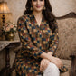 Rajwada Multicolor Silk Blend Printed Solid Kurti For Women