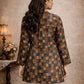 Rajwada Multicolor Silk Blend Printed Solid Kurti For Women