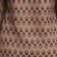 Rajwada  Light Brown Silk Blend Printed Solid Kurti For Women