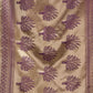 Rajwada Dark Purple Silk Blend Zari Work Saree For Women
