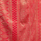 Rajwada Red Silk Blend Zari Work Saree For Women