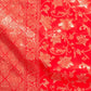 Rajwada Red Silk Blend Zari Work Saree For Women