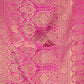 Rajwada Dark Pink Silk Blend Zari Work Saree For Women