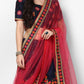 Rajwada Women Black And Pink Art Silk Semi Stitched Lehenga With Unstitched Blouse