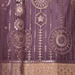 Rajwada Women Gorgeous Purple Soft Net Semi Stitched Kurta Set