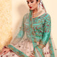 Rajwada Women Peach Elegant Semi Stitched Lehenga With Unstitched Blouse