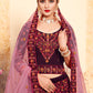 Rajwada Women Brown Classy Semi Stitched Lehenga With Unstitched Blouse