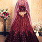 Rajwada Women Brown Classy Semi Stitched Lehenga With Unstitched Blouse