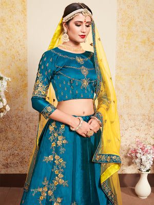 Rajwada Women Designer Soft Net Semi Stitched Lehenga Choli