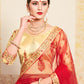 Rajwada Women Beige Stunning Semi Stitched Lehenga With Unstitched Blouse