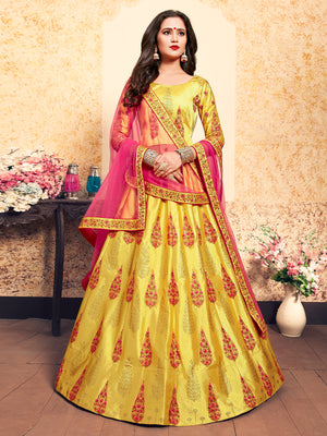 Rajwada Women Designer Soft Net Semi Stitched Lehenga Choli
