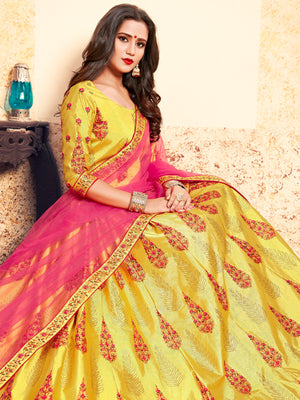Rajwada Women Designer Soft Net Semi Stitched Lehenga Choli