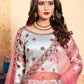 Rajwada Women Grey Designer Semi Stitched Lehenga With Unstitched Blouse