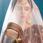 Rajwada Women Brown Sparkling Sequins Semi Stitched Lehenga With Unstitched Blouse