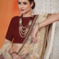 Rajwada Women Art Silk Maroon Semi Stitched Lehenga With Unstitched Blouse