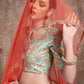 Rajwada Women Sea Green Stunning Semi Stitched Lehenga With Unstitched Blouse