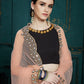 Rajwada Women Black Classy Semi Stitched Lehenga With Unstitched Blouse