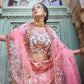 Rajwada Women Multicolor Georgette Semi Stitched Lehenga With Unstitched Blouse