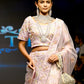 Rajwada Women Purple Net Semi Stitched Lehenga With Unstitched Blouse