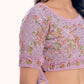 Rajwada Women Purple Net Semi Stitched Lehenga With Unstitched Blouse