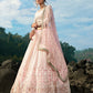 Rajwada Women Designer Pink Semi Stitched Lehenga With Unstitched Blouse
