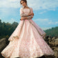 Rajwada Women Designer Pink Semi Stitched Lehenga With Unstitched Blouse
