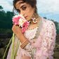 Rajwada Women Designer Pink Semi Stitched Lehenga With Unstitched Blouse