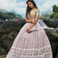 Rajwada Women Designer Purple Soft Net Semi Stitched Lehenga With Unstitched Blouse