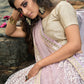 Rajwada Women Designer Purple Soft Net Semi Stitched Lehenga With Unstitched Blouse