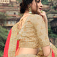 Rajwada Women Beige Embroidered Semi Stitched Lehenga With Unstitched Blouse