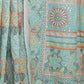 Rajwada - Beautiful Blue Georgette Embroidered Saree With Unstitched Blouse